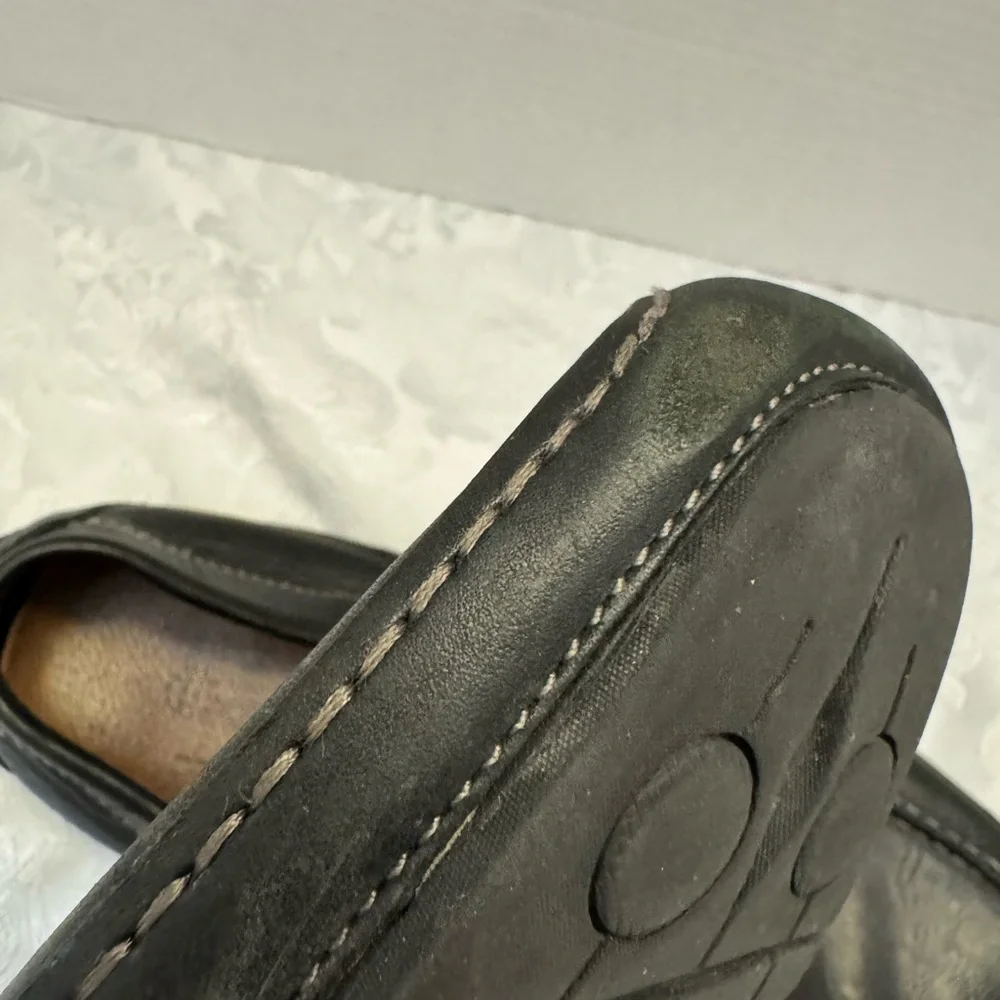 Clarks‎ Men’s 13M Active Air Black Leather Driving Moccasin Loafer Comfort Shoe
